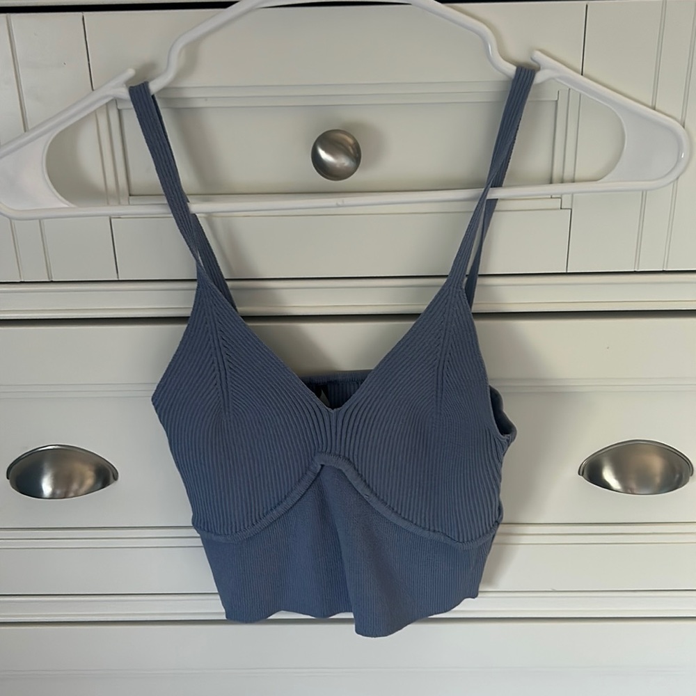 Forever 21 Blue Crop Top